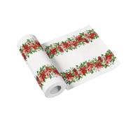 PAW - Table Runner (40 x 2400 cm) Table Decorations for Christmas, Winter | Snow, Christmas Star I Table Decorations I Glory Poinsettia