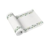 PAW - Tablerunner made of airlaid (40 cm x 24 m) I Tabledecoration for communion, confirmation, wedding, birthday, garden party, baptism I Tabletape - nature, leaves, garlands I Color: elegant leaves