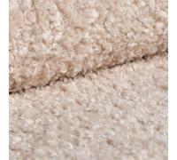 PAW TEXTIL - Rolf Upholstery Fabric by The Metre 140 cm - Bouclé Fabric 560 g/m² - 35,000 Martindale - Fire-Retardant & UV-Resistant -Upholstery Material with Structure - Cream