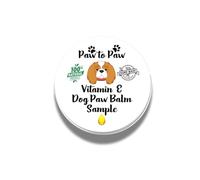 Paw to Paw Dog Paw & Nose Balm with Vitamin E - Alcohol Free, Natural Lick-Safe Paw Protector for Cracked Pads & Dry Nose, Softening Vit E Infused Moisturiser for Daily Grooming, 15ml (Small)
