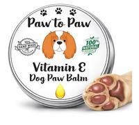 Paw to Paw Dog Paw & Nose Balm with Vitamin E - Alcohol Free, Natural Lick-Safe Paw Protector for Cracked Pads & Dry Nose, Softening Vit E Infused Moisturiser for Daily Grooming, 30ml (Medium)