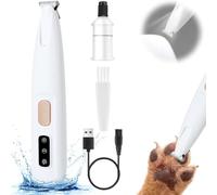 Paw Trimmer for Dogs, Clippers, Dogs, Cats, Rechargeable Paw Trimmer, Hair Removal on Paws, Eyes, Ears, Face and Brush