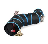 Pawaboo Cat Toys - S-Shaped Cat Tunnel Tube, 25x97cm, Extensible & Col