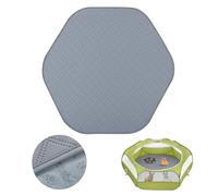 Pawaboo Pee Pad for Dogs and Cats, 44.5in Pet Absorbent Hexagon Mat Reusable Dog Playpen Liner, Waterproof Small Animals Cage Tent Pee Pad with Non-slip Rubber Pads, Indoor/Outdoor Pet Fence Mat