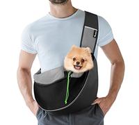 Pawaboo Dog Muzzle, Head Halter Collar for Dog, Pet Dog Nylon Reflective Adjustable Loop Anti-Biting Barking Control Easy Fit Dog Stops Dog Pulling Head Leash, Small Size, Black