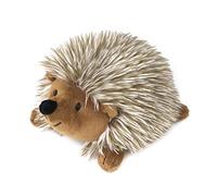 Pawaboo Plush Dog Toy, Non-toxic Super Soft Faux-fur Hedgehog Dog Toy Squeak Aninal Toy Stuffed Biting Training Playing Toys for Dog Puppy, Brown