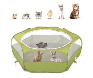 Pawaboo Small Animals Playpen Waterproof Small Pet Cage Tent with Zippered Cover