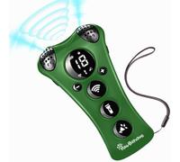 PawBehave Adjustable Ultrasonic Dog Trainer - World's 1st Variable Frequency Pet Behavior Corrector with 10 Level Ultra Sound, 18 Dog Whistles, Anti-Bark Strobe Light, Humane Deterrent (Dark Green)