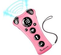 PawBehave Adjustable Ultrasonic Dog Trainer - World's First Variable Frequency Pet Behavior Corrector with 10 Level Ultra Sound, 18 Dog Whistles, Anti-Bark Strobe Light, Humane Dog Deterrent (Pink)