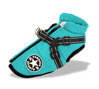 Pawbibi Sport - Waterproof Winter Jacket With Built-In Harness for Dogs/Cats, Windproof Warm Coat