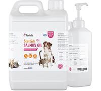 Pawbits 5 Litre Scottish Salmon Oil For Cats,Dogs & Pets - Natural Omega 3+6+9, Healthy Coat & Immune System UK Made Suitable For Horses and Ferrets.