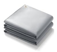 PAWBOSE 4x6ft Welding Blanket, Silicone Coated Fiberglass Fire Blanket for Welding & Cutting - Heavy Duty Fireproof Protection with Storage/Carry Bag for Indoor & Outdoor Use(2 Pack)