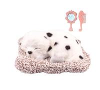 Pawcean Minis Dalmatian Dog Life-Like Stuffed Interactive Plush Toy, Companion Pet with 100% Handcrafted Synthetic Fur