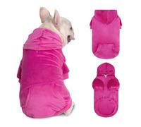 PAWCHIE Dog Hoodie, Premium Dog Sweater for Small Medium and Large Dogs, Tie Dye Pet Cloth with Leash Hole,Puppy Sweatshirt, Pet Outfit, Cat Apparel, Rose Pink SM