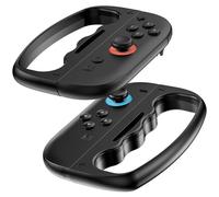 PAWDIARY Switch 2 Hand Grip for Fitness Boxing, Sports Game for Nintendo Switch 2 2025 Joycon Controller, 2PCS Comfortable Ergonomics Switch 2 Boxing Handle Grip Accessories - Black&Black