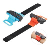PAWDIARY Switch 2 Wrist Band for Just-Dance 2026 2025 2024 2023 Game/for Zumba Burn It Up, Blue-Orange Adjustable Elastic Switch 2 Wristband Sport Game Controller Handle Accessories