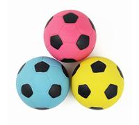 Pawdoer Squeaky Dog Ball for Medium Dogs, Soft Latex Rubber Squeaky Dog Toys, Cute Bounce Pet Squeak Toys Play Fetch Football Soccer Ball