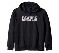 PAWDRE Boxer Dad Dog Lover Apparel Zip Hoodie