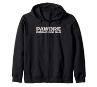 PAWDRE Eskimo Dog Dad American Eskimo Owner Zip Hoodie