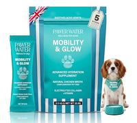 PAWER WATER Advanced Dog Electrolytes & Joint Supplement - Ease Joint Discomfort & Boost Coat Glow for Pain-Free Play - Powered by Collagen, Biotin & Vitamins - Natural Chicken Broth (5 Pack)