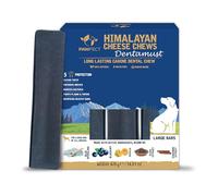 Pawfect Dentamust Himalayan Yak Chews with Blueberry and Papaya for Large Dogs - Long Lasting Dog Chews with Superfoods - All Natural, Multifunctional Dog Treats - Pack of 3 (420g/14.81oz)