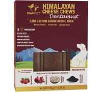 Pawfect Dentamust Himalayan Yak Chews with Cranberry & Pomegranate for Medium Dogs - Long Lasting Dog Chews with Superfoods - All Natural, MultiFunctional Dog Treats - Pack of 3 (195g/6.88oz)