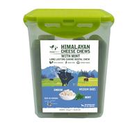 Pawfect Himalayan Cheese Chews with Mint for Medium Dogs| 100% Natural Dental Stick| Cleans teeth| Removes Plaque and Tartar|High protein| Grain-free | Long lasting chew | Pack of 10 (750g/26.45oz)
