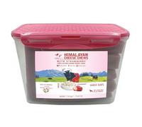 Pawfect Himalayan Cheese Chews with Strawberry for Large Dogs| All Natural Dental Stick| Cleans teeth| Removes Plaque and Tartar|High protein, Grain-free | Pack of 10 Long lasting chew (1560g/55.03oz)