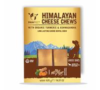 Pawfect Himalayan Cheese Chews with Turmeric & Ashwagandha for Large Dogs|100% Natural Dental Stick|Cleans teeth|Helps remove plaque and tartar|Grain-free|Long lasting chew|Pack of 3 (420g/14.81oz)