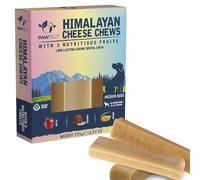 Pawfect Himalayan Cheese Dental Chew with Apple, Coconut & Mango| Natural Dental Stick| Long lasting chew| 3 Chews for Medium Dogs (195g/6.88oz)| High protein & calcium| Grain-free| Multipack treat