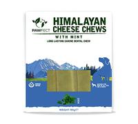 Himalayan Dog Chews Long Lasting - Mint Cheese Dental Chews for Dogs | Promotes Fresh Breath & Promotes Healthy Teeth | Healthy Dog Treats for Medium Dogs (195g, Pack of 3) Pawfect