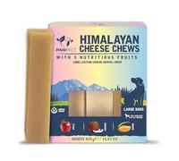 Pawfect Himalayan Yak Cheese Chews with Apple, Mango & Coconut for Large Dogs - 100% Natural Dental Stick - Rich in Protein & Calcium - Grain-free - Long-lasting Chew - Pack of 3 (420g/14.81oz)