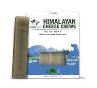 Pawfect Himalayan Yak Cheese Chews with Real Mint for Medium Dogs- 100% Natural Dental Stick - Cleans Teeth- Plaque Off and Tartar Control -High Protein, Grain-free Chews- Pack of 3 (195g/6.88oz)