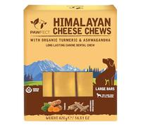 Pawfect Himalayan Yak Cheese Chews with Turmeric & Ashwagandha for Large Dogs - 100% Natural Dental Stick- Cleans Teeth- Plaque Off and Tartar Control -High Protein Chews - Pack of 3 (420g/14.81oz)
