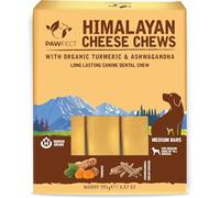 Pawfect Himalayan Yak Cheese Chews with Turmeric & Ashwagandha for Medium Dogs- 100% Natural, Grain Free, Long-lasting Cheese Bone- Cleans teeth -Plaque Off and Tartar Control - Pack of 3(195g/6.88oz)