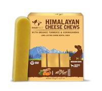 Pawfect Himalayan Yak Cheese Chews with Turmeric & Ashwagandha for Medium Dogs- 100% Natural, Grain Free, Long-lasting Cheese Bone- Cleans teeth -Plaque Off and Tartar Control - Pack of 3(195g/6.88oz)