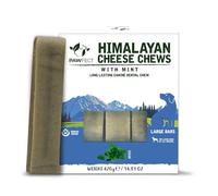 Pawfect Himalayan Yak Chews with Real Mint for Large Dogs - Long Lasting Dog Chews - Plaque Off and Tartar Control - High Protein, Grain-free Natural dog treats - Pack of 3 (420g/14.81oz)