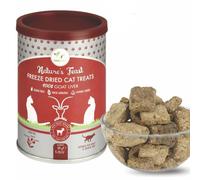 Nature's Feast Freeze Dried Cat Treats - Goat Liver | Hypoallergenic, Grain Free | Maintains Healthy Bones, Immunity | Natural Cat Treats (50g) Pawfect