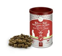 Nature's Feast Freeze Dried Cat Treats - Goat Liver | Hypoallergenic, Grain Free | Maintains Healthy Bones, Immunity | Natural Cat Treats (50g) Pawfect