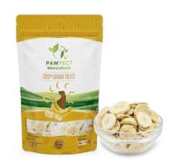Pawfect Nature's Munch Freeze-Dried Banana Treats for Dogs | 100% Natural, Single Ingredient Vegan Treat | Grain & gluten free | Low Calorie Training Treats | Rich in Tryptophan (55g)