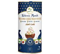 Pawfect Nature's Munch Freeze-Dried Joint Care Cheese Treat for Dogs| 100% Natural| High Protein, Low Fat| 8 Calories per Treat| Grain-Free| Healthy Training reward| (75g/2.65oz)