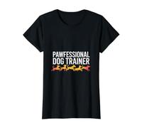 Pawfessional Dog Trainer Canine Coaching Fun Value Graphic T-Shirt, Women, Black, XS