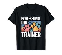 Pawfessional Dog Trainer Paw Print Style T-Shirt