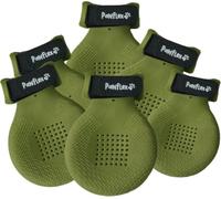 PawFlex Gripsterz Dog Boots Provide Stretchy, Breathable, Nonslip Protection for hot Pavement, Snow, ice, and rain. Durable, Secure fit Easy to Put on, no Twisting or Slipping - Army Green - Small