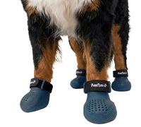 PawFlex Gripsterz Dog Boots Provide Stretchy, Breathable, Nonslip Protection for hot Pavement, Snow, ice, and rain. Durable, Secure fit Easy to Put on, no Twisting or Slipping - Aegean Blue - 2XS