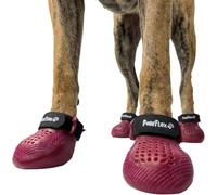 PawFlex Gripsterz Dog Boots Provide Stretchy, Breathable, Nonslip Protection for hot Pavement, Snow, ice, and rain. Durable, Secure fit Easy to Put on, no Twisting or Slipping - Berry Pink - M/L