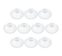 Pawfly 10 Pack Clear Suction Cups 4.5 cm PVC Plastic Sucker Without Hooks for Home Decoration and Organization