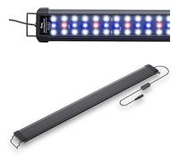 Pawfly 21W Aquarium LED Light for 75 to 90 cm Fish Tanks Extendable Fish Tank Light with Full Spectrum Brilliant White Blue Red Lights with Daytime & Night Modes and Adjustable Brightness