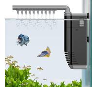 Pawfly 3 W Small Fish Tank Filter, 300 L Aquarium Filter, Internal Submersible Aquarium Filter with Foam & Adjustable Water Pump, Quiet Filter for 30-80 L Fish Tanks