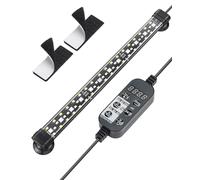 Pawfly 30 cm Aquarium LED Light 24/7 Fish Tank Light with Full Spectrum Brilliant White Blue Red Green Lights Multi-Colored LEDs with D/N Mode Single Color Effects Timer and Adjustable Brightness